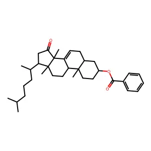[10,13,14-trimethyl-17-(6-methylheptan-2-yl)-15-oxo-2,3,4,5,6,9,11,12,16,17-decahydro-1H-cyclopenta[a]phenanthren-3-yl] benzoate structure