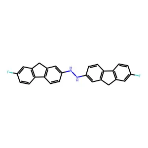 1,2-bis(7-fluoro-9h-fluoren-2-yl)hydrazine structure