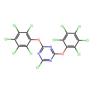 s-Triazine, 4,6-bis(pentachlorophenoxy)-2-chloro- structure