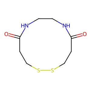 1,2-Dithia-6,9-diazacyclododecane-5,10-dione structure