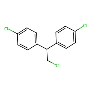 1-chloro-4-[2-chloro-1-(4-chlorophenyl)ethyl]benzene structure