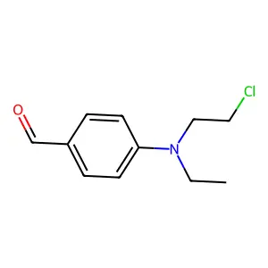 4-[2-chloroethyl(ethyl)amino]benzaldehyde structure