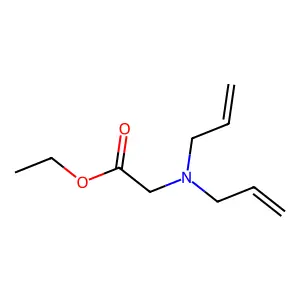 ethyl 2-[bis(prop-2-enyl)amino]acetate structure