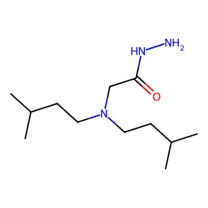N,N-Diisopentylglycine hydrazide structure