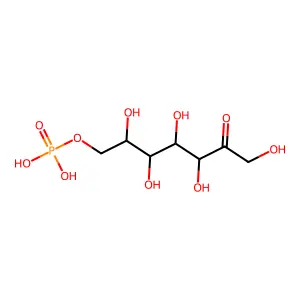 Sedoheptulose 7-phosphate structure