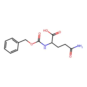 (2S)-5-amino-5-oxo-2-(phenylmethoxycarbonylamino)pentanoic acid structure