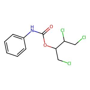 1,3,4-trichlorobutan-2-yl N-phenylcarbamate structure