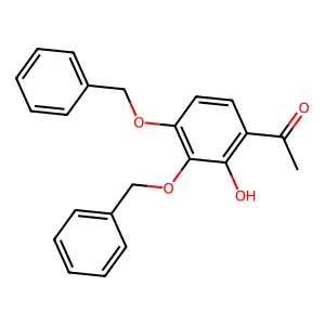 1-(3,4-Bis(benzyloxy)-2-hydroxyphenyl)ethanone structure
