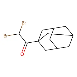1-(1-adamantyl)-2,2-dibromoethanone structure