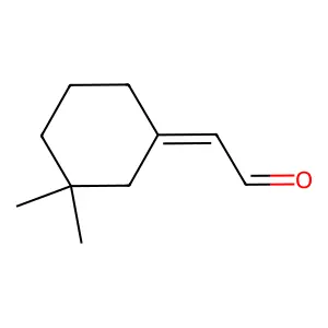 3,3-DIMETHYLCYCLOHEXYLIDENEACETALDEHYDE structure
