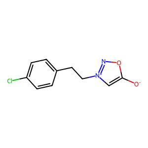 1,2,3-Oxadiazolium, 3-[2-(4-chlorophenyl)ethyl]-5-hydroxy-, inner salt structure
