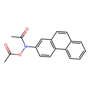 N-Acetoxy-N-2-acetylaminophenanthrene structure