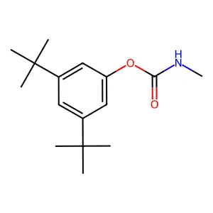 (3,5-ditert-butylphenyl) N-methylcarbamate structure