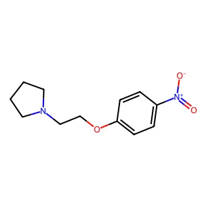 1-(2-(4-nitrophenoxy)ethyl)pyrrolidine structure