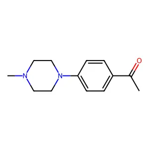 1-[4-(4-methylpiperazin-1-yl)phenyl]ethanone structure