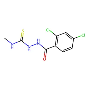 1-[(2,4-dichlorobenzoyl)amino]-3-methylthiourea structure