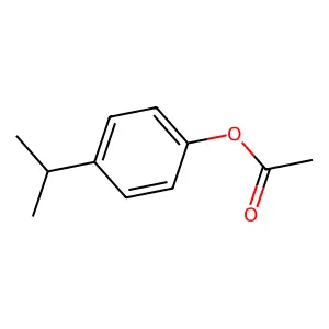 (4-propan-2-ylphenyl) acetate structure