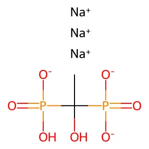 Trisodium etidronate structure