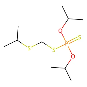 di(propan-2-yloxy)-(propan-2-ylsulfanylmethylsulfanyl)-sulfanylidene-lambda5-phosphane structure