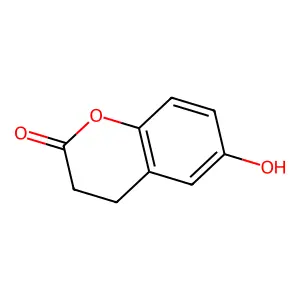 6-hydroxy-3,4-dihydrochromen-2-one structure