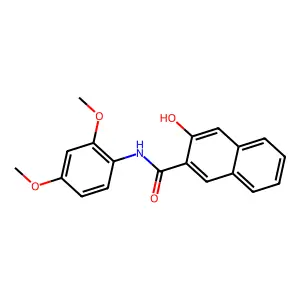 N-(2,4-dimethoxyphenyl)-3-hydroxynaphthalene-2-carboxamide structure