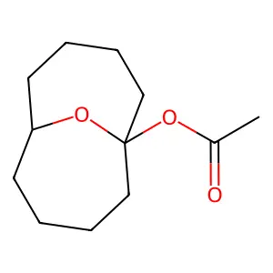 11-oxabicyclo(4.4.1)undec-1-yl acetate structure