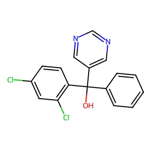 (2,4-dichlorophenyl)-phenyl-pyrimidin-5-ylmethanol structure