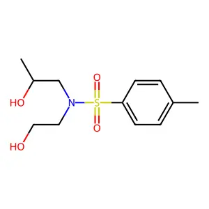 N-(2-hydroxyethyl)-N-(2-hydroxypropyl)-4-methylbenzenesulfonamide structure