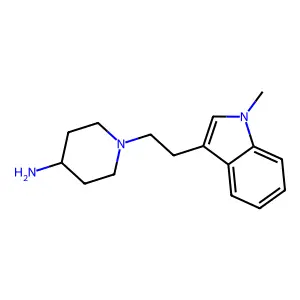 1-[2-(1-methylindol-3-yl)ethyl]piperidin-4-amine structure