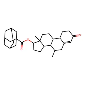 [(7R,8R,9S,10R,13S,14S,17S)-7,13-dimethyl-3-oxo-2,6,7,8,9,10,11,12,14,15,16,17-dodecahydro-1H-cyclopenta[a]phenanthren-17-yl] adamantane-1-carboxylate structure