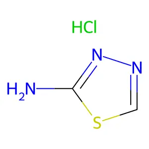 1,3,4-Thiadiazol-2-amine, hydrochloride (1:1) structure