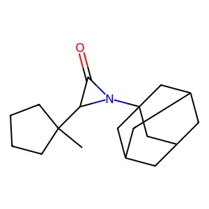 1-(1-Adamantyl)-3-(1-methylcyclopentyl)-2-aziridinone structure