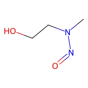 N-(2-hydroxyethyl)-N-methylnitrous amide structure