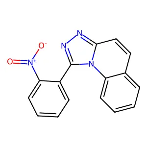 1-(2-nitrophenyl)-[1,2,4]triazolo[4,3-a]quinoline structure