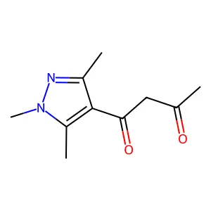 1-(1,3,5-trimethylpyrazol-4-yl)butane-1,3-dione structure