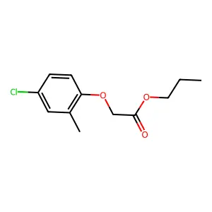 Propyl (4-chloro-2-methylphenoxy)acetate structure