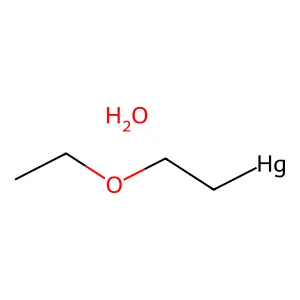 ETHOXYETHYL HYDROXY MERCURY structure