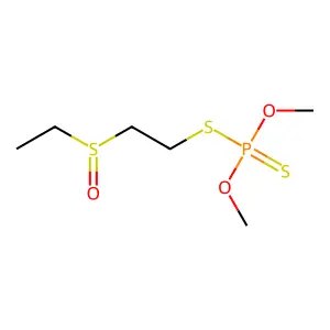 Thiometon sulfoxide structure