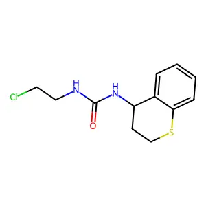 1-(2-chloroethyl)-3-(3,4-dihydro-2H-thiochromen-4-yl)urea structure