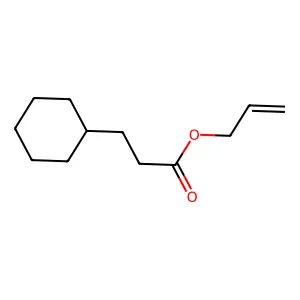 prop-2-enyl 3-cyclohexylpropanoate structure