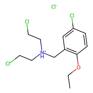 N,N-Bis(2-chloroethyl)-3-chloro-6-ethoxybenzylamine hydrochloride structure