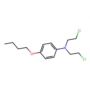 N,N-Bis(2-chloroethyl)-p-butoxyaniline structure