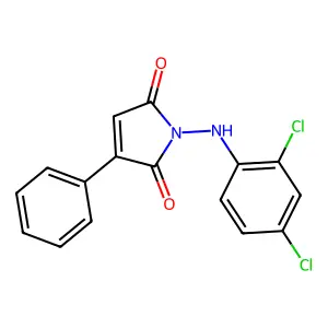 1-(2,4-dichloroanilino)-3-phenylpyrrole-2,5-dione structure