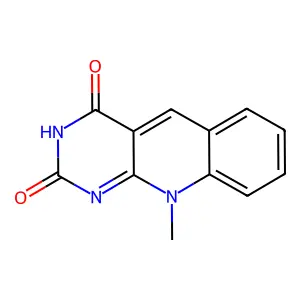 10-methylpyrimido[4,5-b]quinoline-2,4(3H,10H)-dione structure