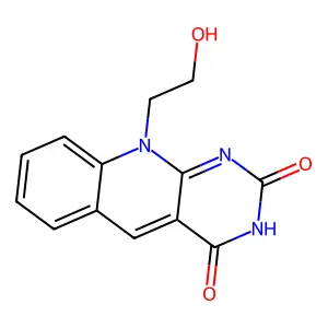 10-(2-hydroxyethyl)pyrimido[4,5-b]quinoline-2,4-dione structure