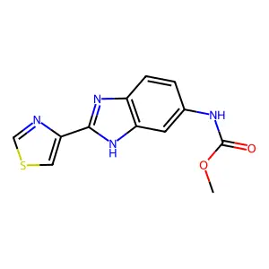 methyl N-[2-(1,3-thiazol-4-yl)-3H-benzimidazol-5-yl]carbamate structure