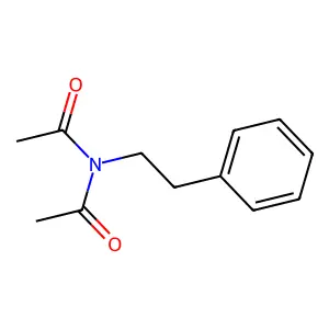 N-Acetyl-N-(2-phenylethyl)acetamide structure