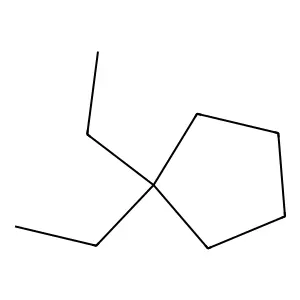 1,1-diethylcyclopentane structure