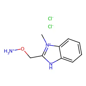1-Methoxy-2-(aminooxymethyl)benzimidazole dihydrochloride structure
