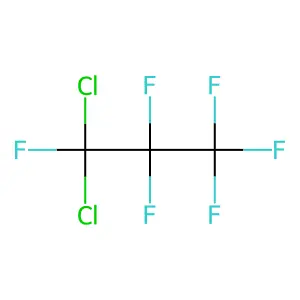 1,1-Dichloro-1,2,2,3,3,3-hexafluoropropane structure